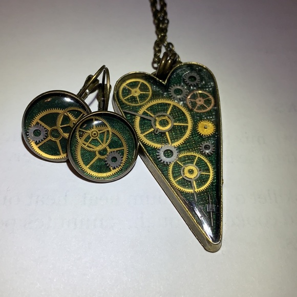 Earrings Gears French Levers - Picture 5 of 7